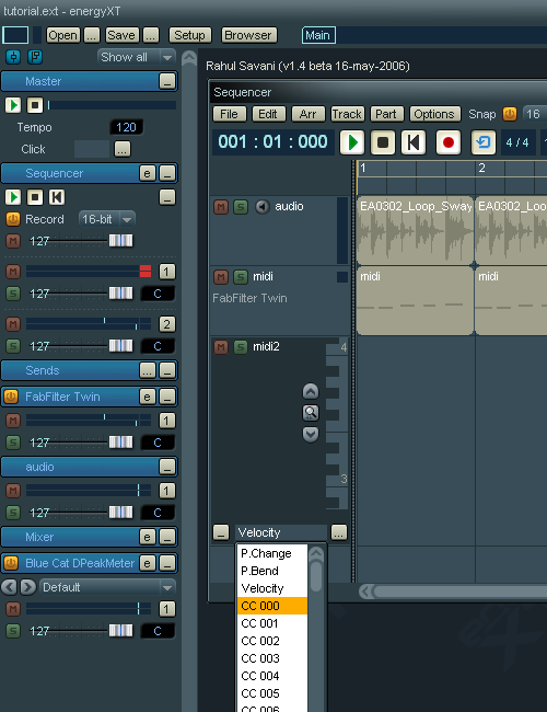 Step 15 - Now, lets actually record the envelope to the CC lane of a MIDI track